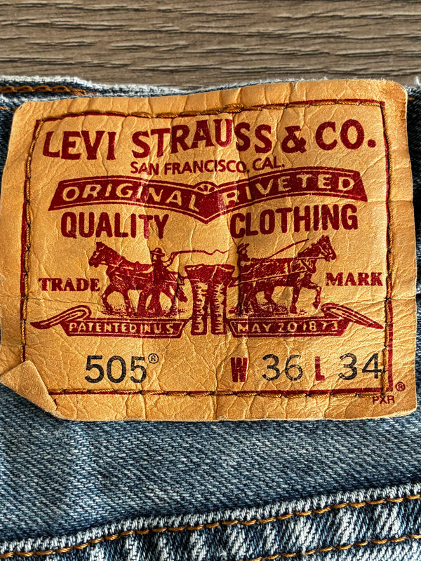 Vintage Levi's 505, Blue, W36, L34