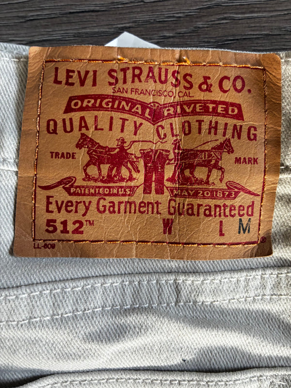 Vintage Levi's 512, Cream, W32, L30