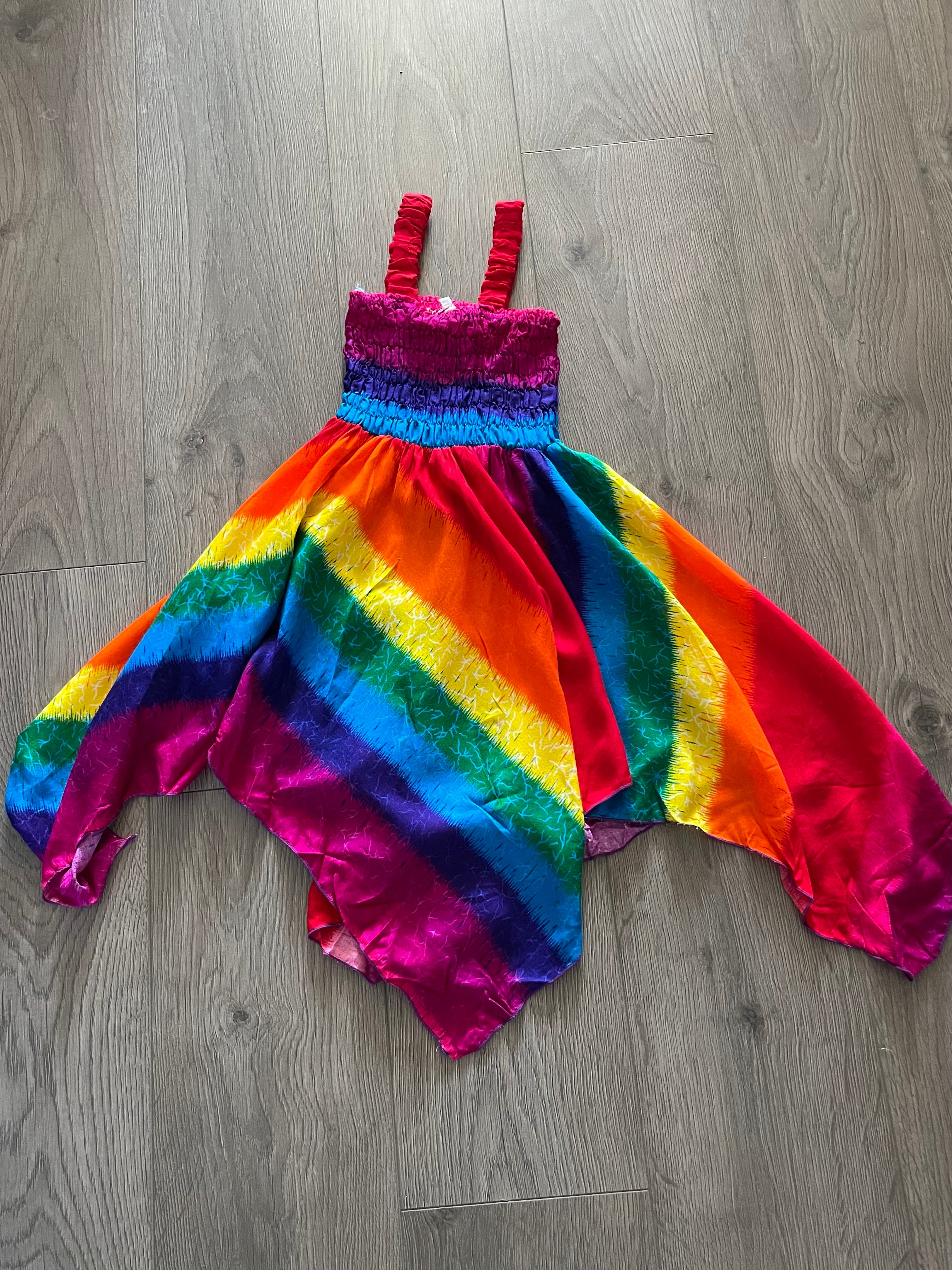 Rainbow Pixie Dress (age 4-5ish)