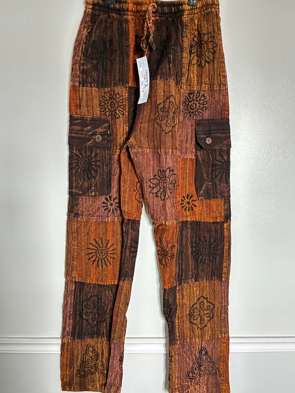 Patchwork Cargo Trousers, S/M