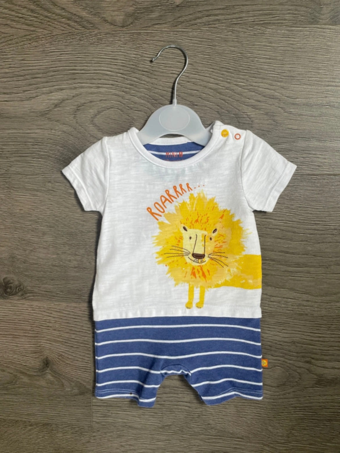 Lion Short Romper (0-3 mths)