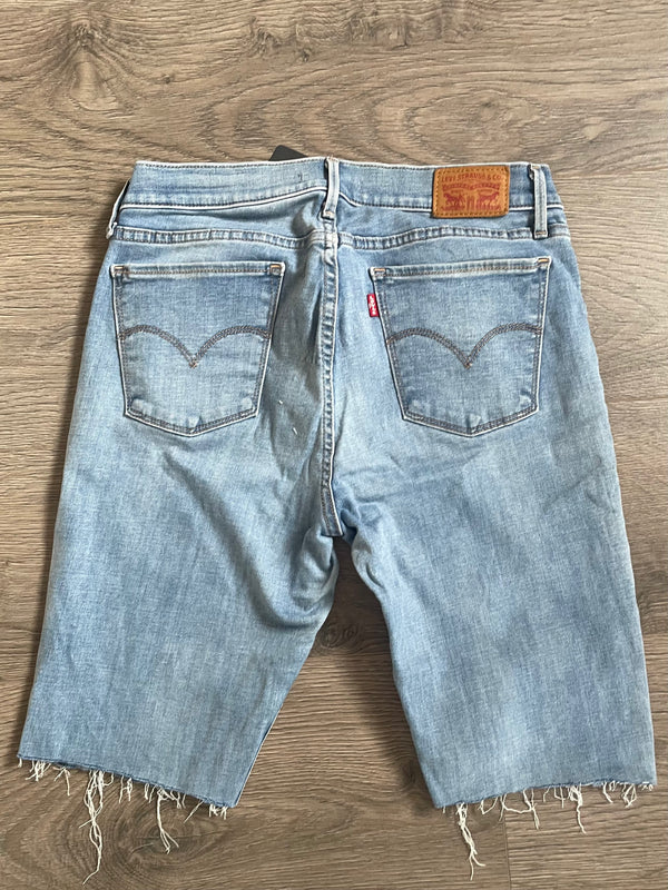 Vintage Up-cycled Levi's 710 Shorts, Light Blue, W30 L11