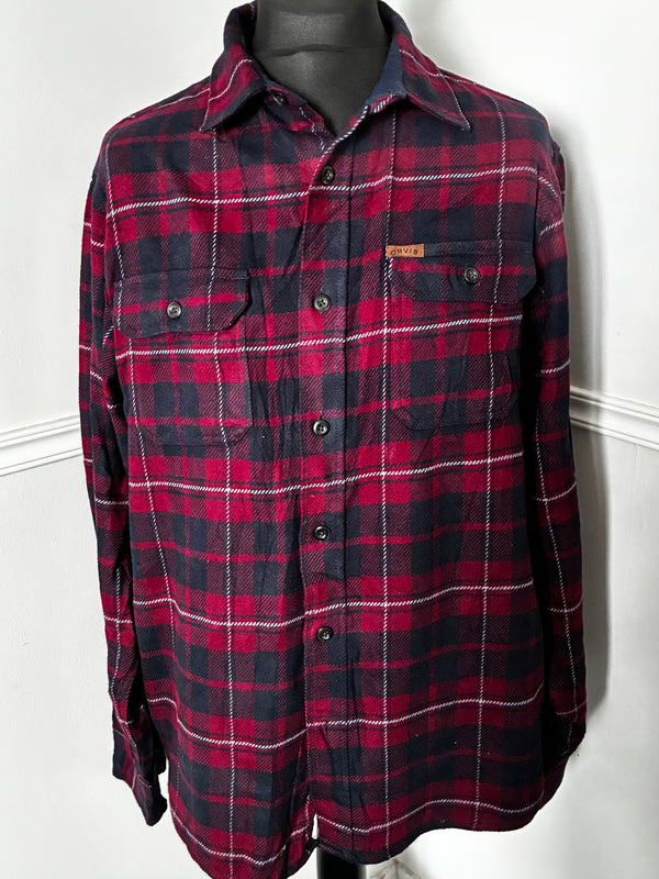 Thick Blue/Red Checked Flannel, 46" chest