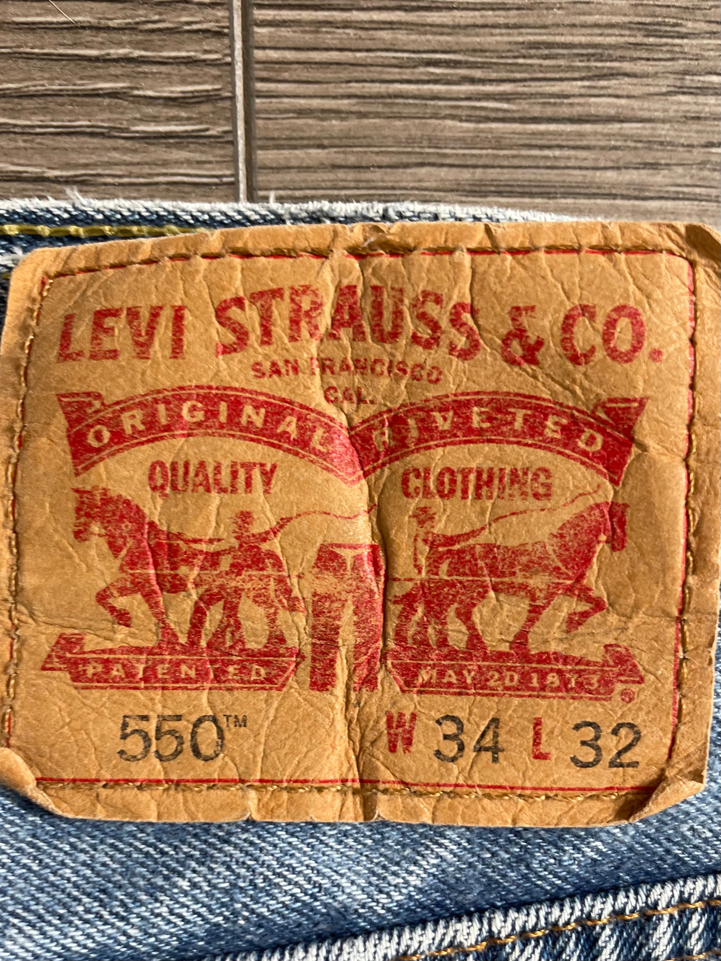 Vintage Levi's 550, Blue, W34, L32