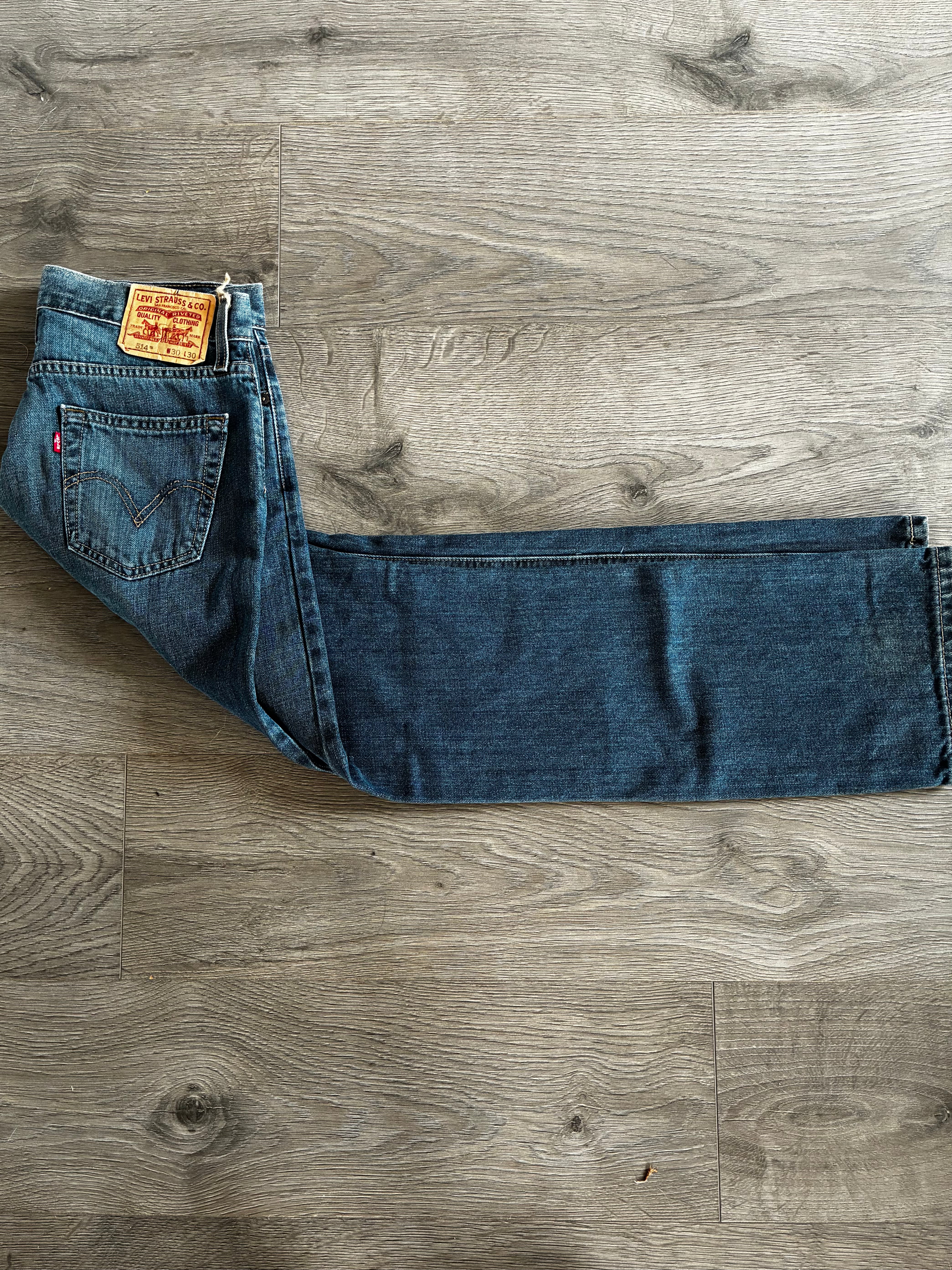 Vintage Levi's 514 , Dark Blue, Label - W30, L30, Actual Size - W32, L31