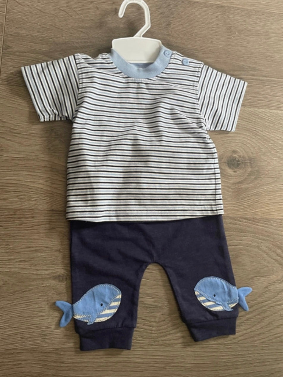 2 Piece Whale Trousers Set (0-3 mths)