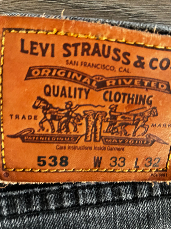 Vintage Levi's 538, Black, W34, L32