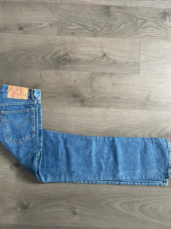 Vintage Levi's 501, Blue, Label - W31, L30, Actual Size - W31, L33