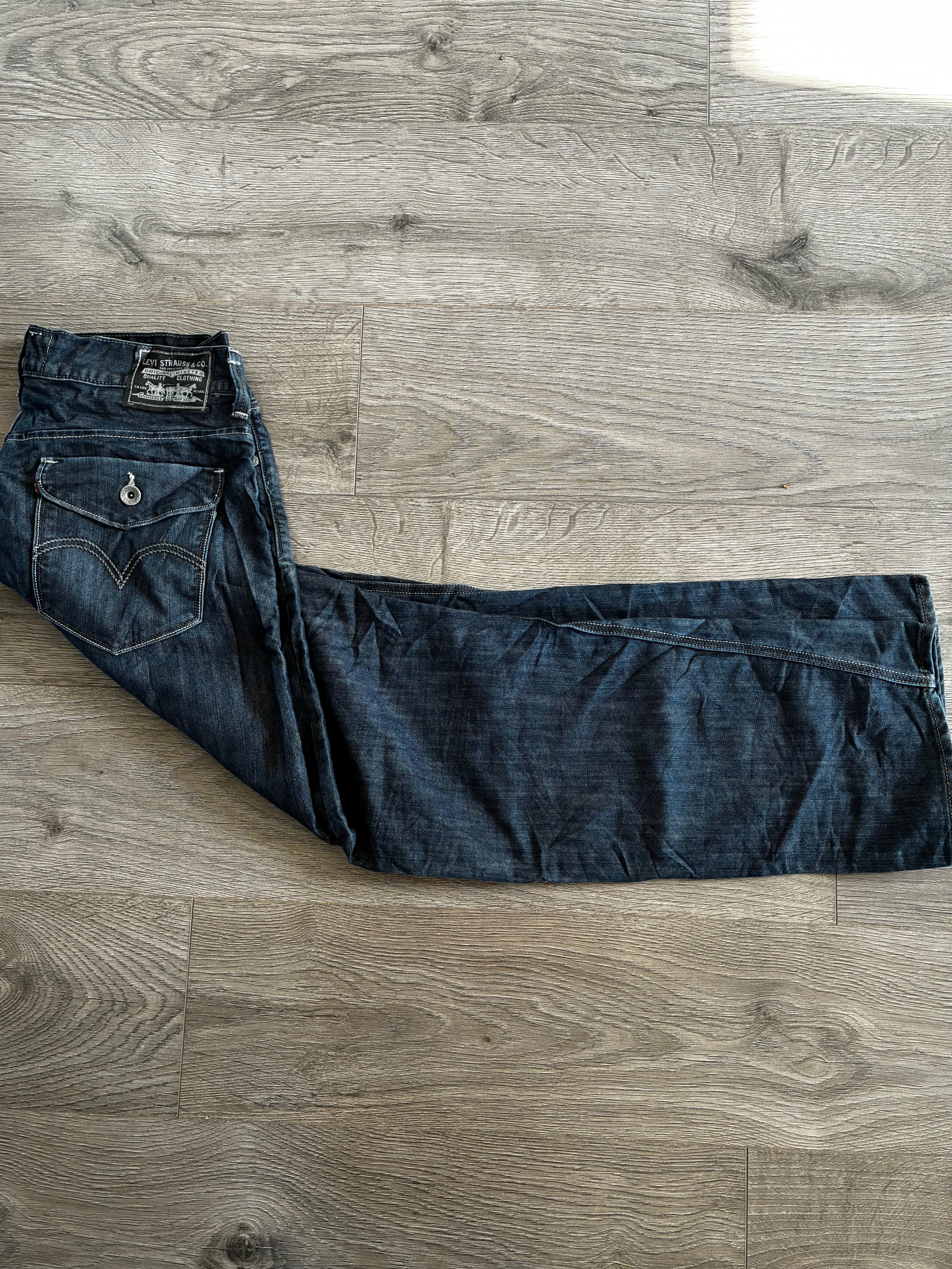 Vintage Levi's 514 , Dark Blue, Label - W36, L32, Actual Size - W37, L33