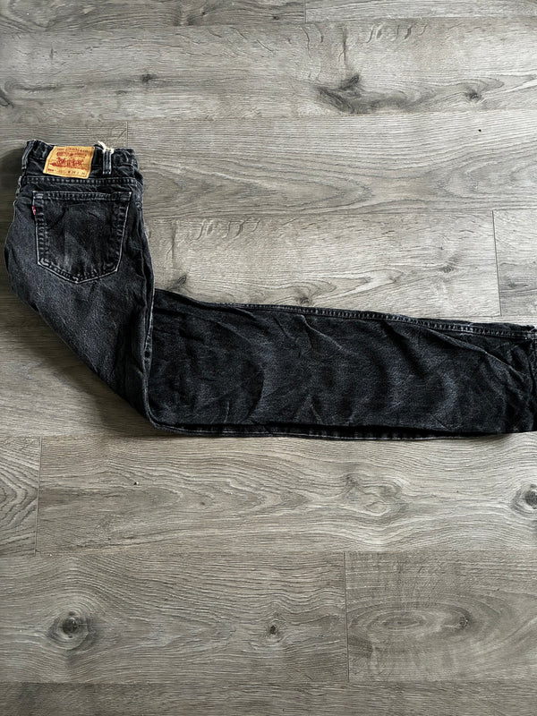 Vintage Levi's 516, Black, Label - W34, L36, Actual Size - W33 L36