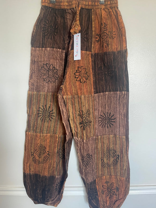 Patchwork Harem Trousers, S/M