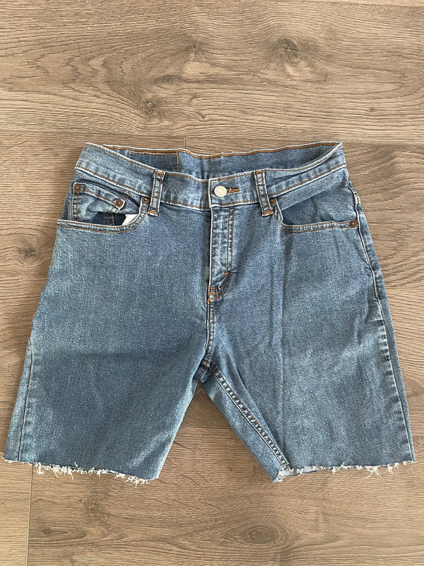Vintage Up-cycled Levi's Shorts, Blue, W29 L6.5