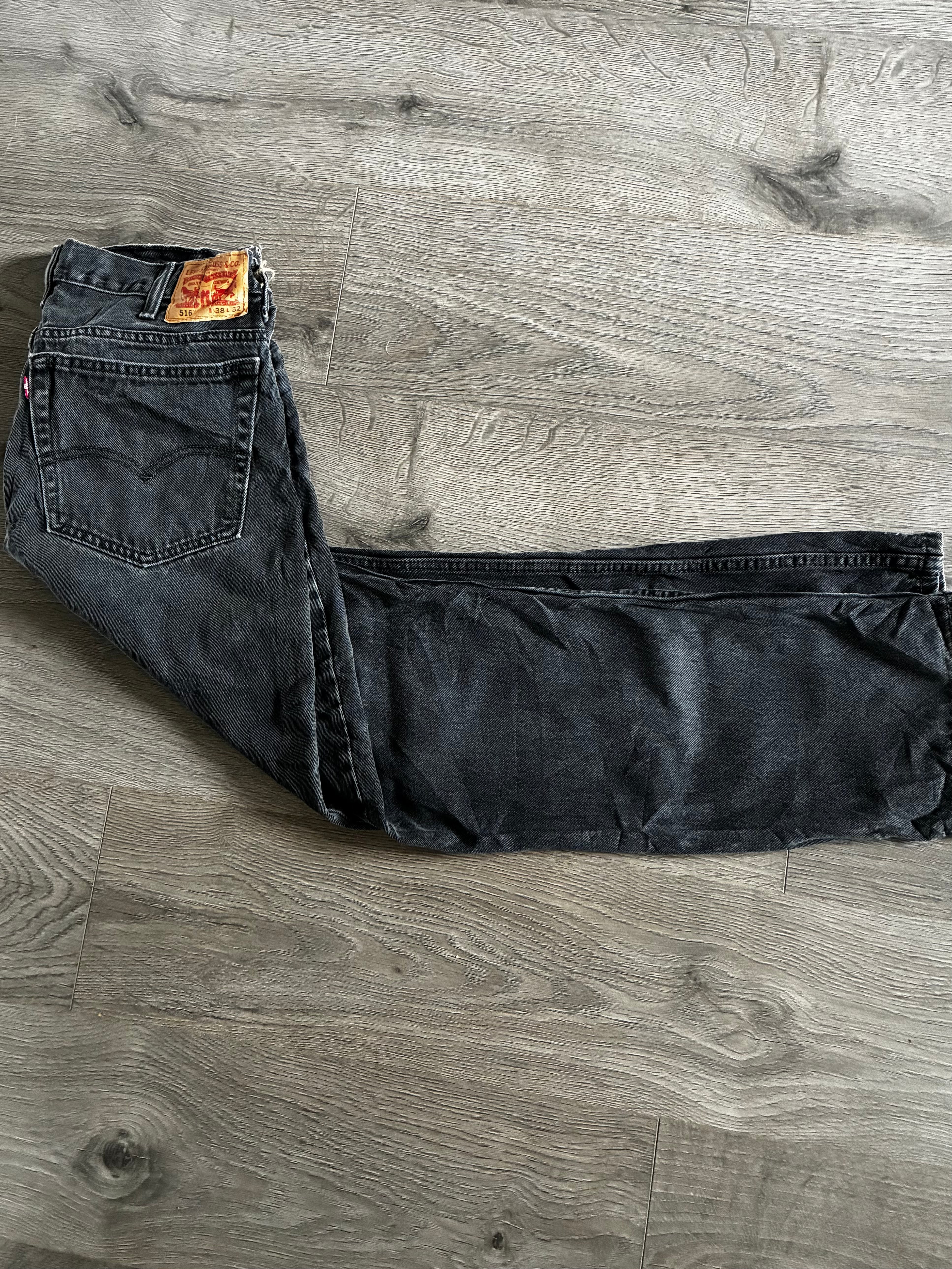 Vintage Levi's 516, Black, Label - W38, L32, Actual Size - W37 L31