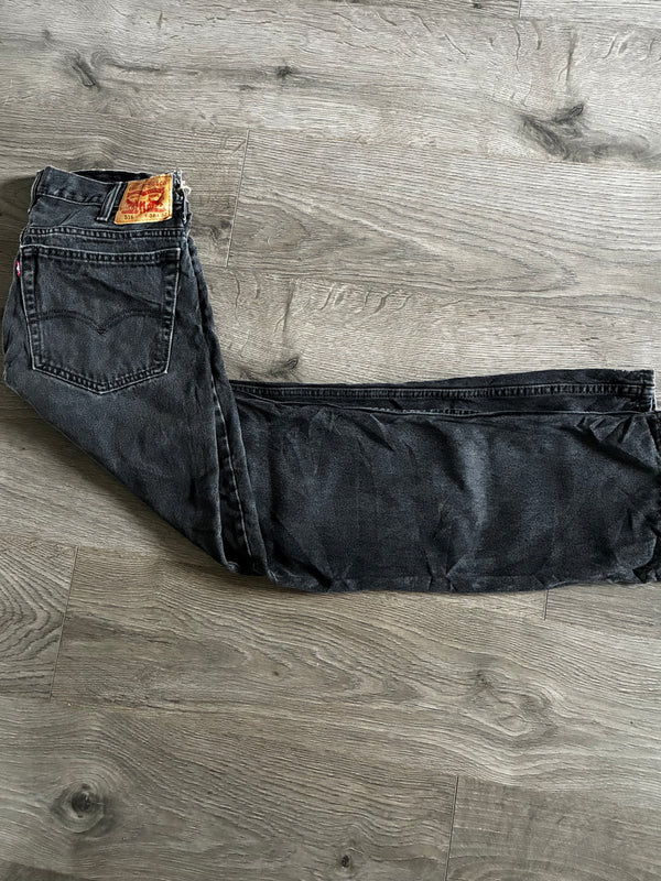 Vintage Levi's 516, Black, Label - W38, L32, Actual Size - W37 L31