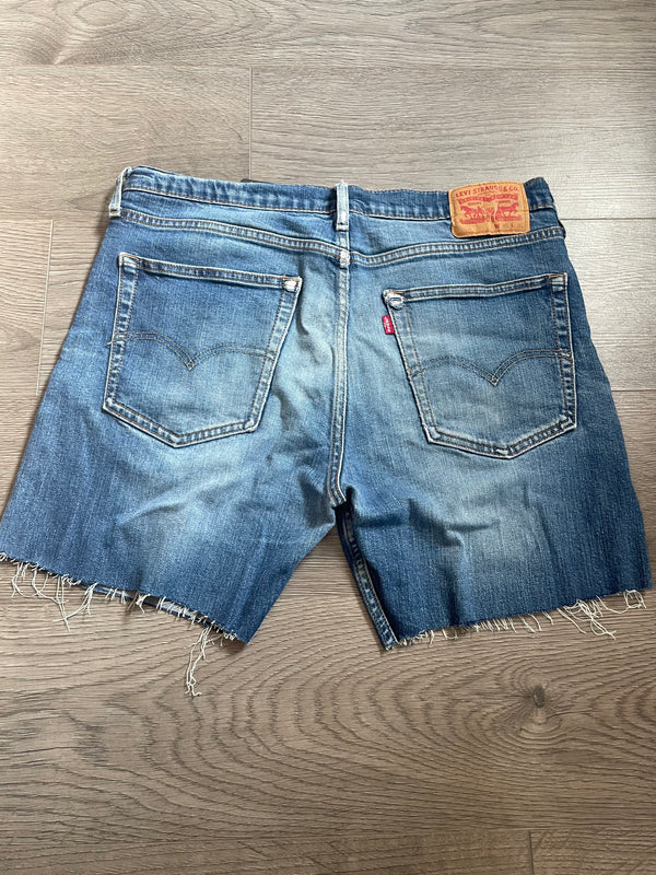Vintage Up-cycled Levi's Shorts, Blue, W36 L7