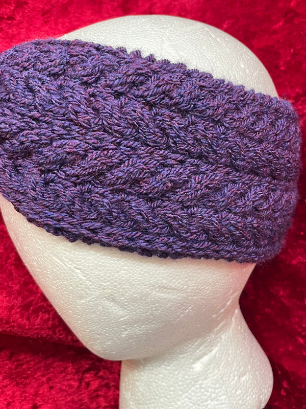 Purple Winter Twist Headband