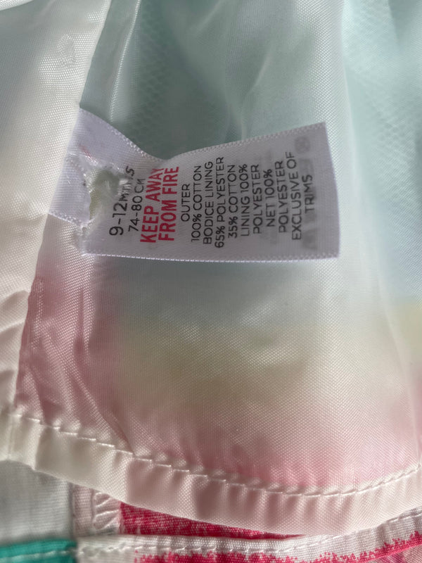 Pink flower dress (3-6 mths)