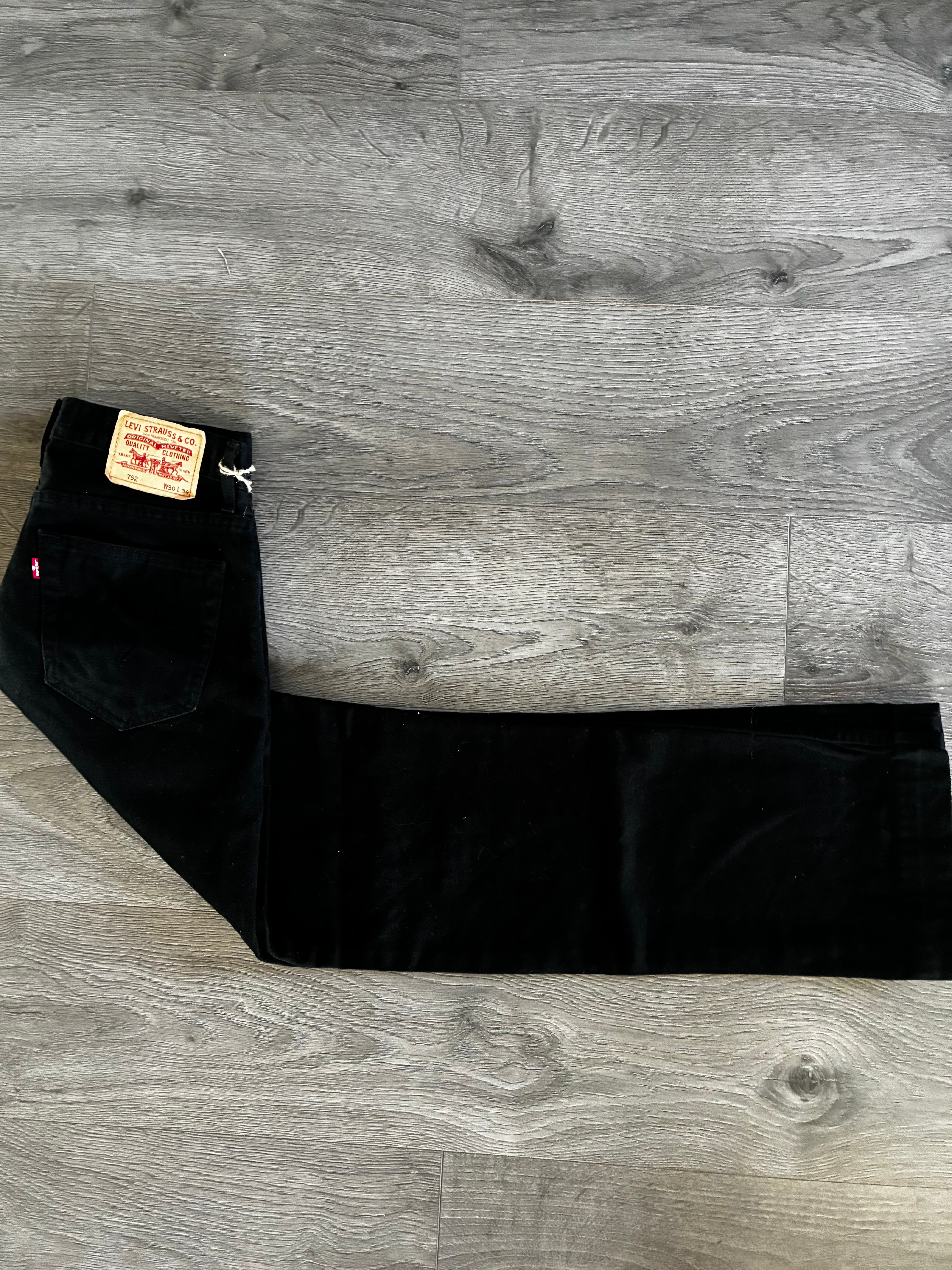 Vintage Levi's 752, Black, W31, L32