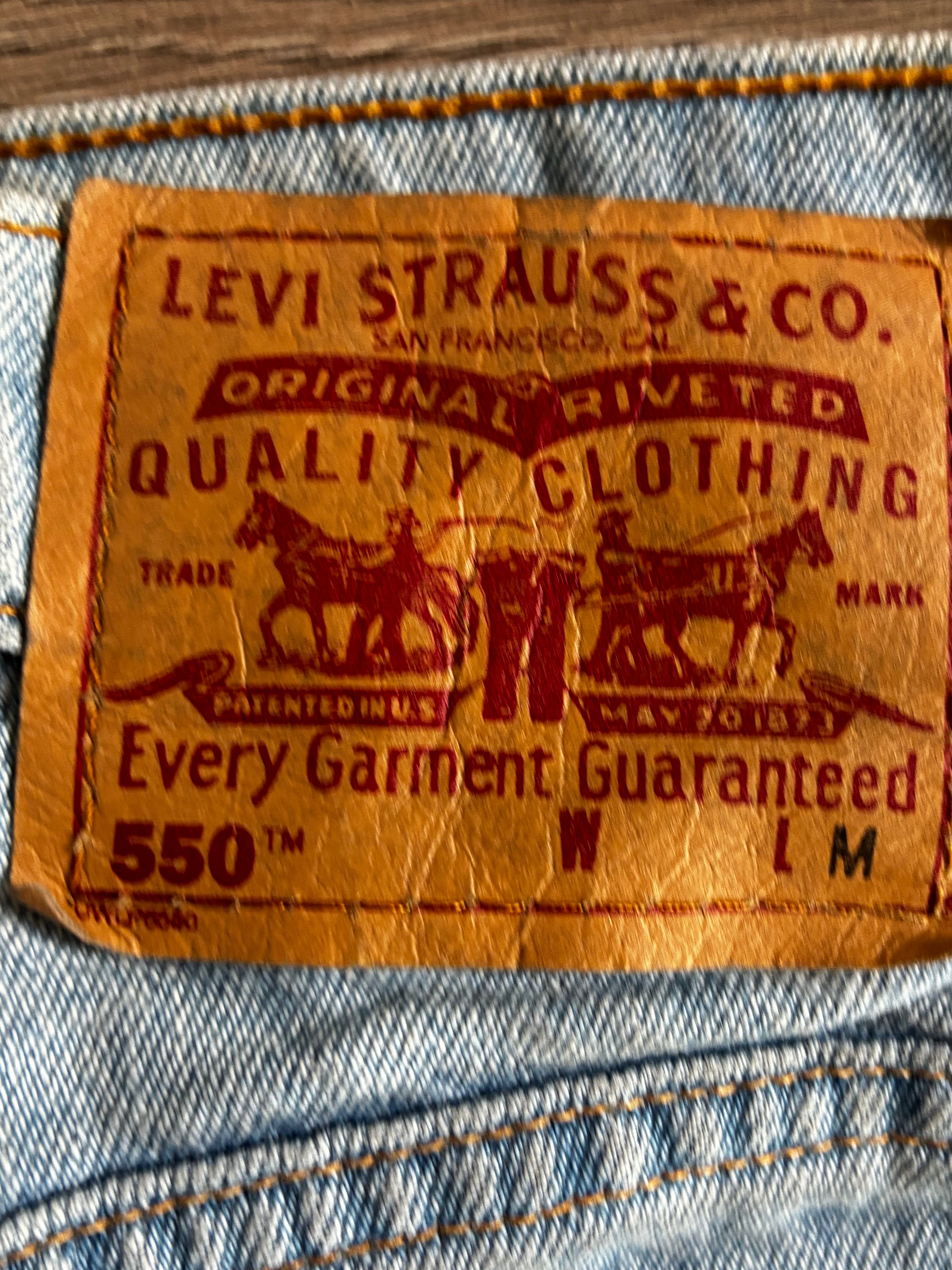 Vintage Levi's 550, Light Blue, W31, L31