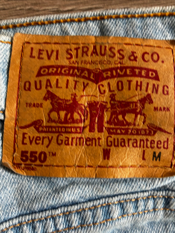 Vintage Levi's 550, Light Blue, W31, L31