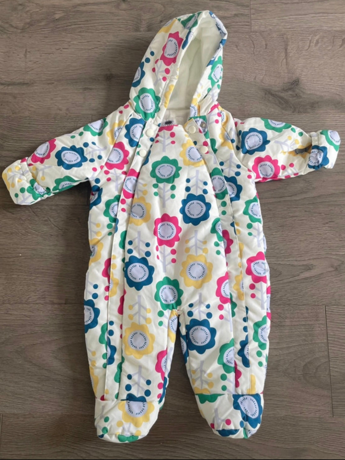 White Flower Snowsuit (3-6mths)