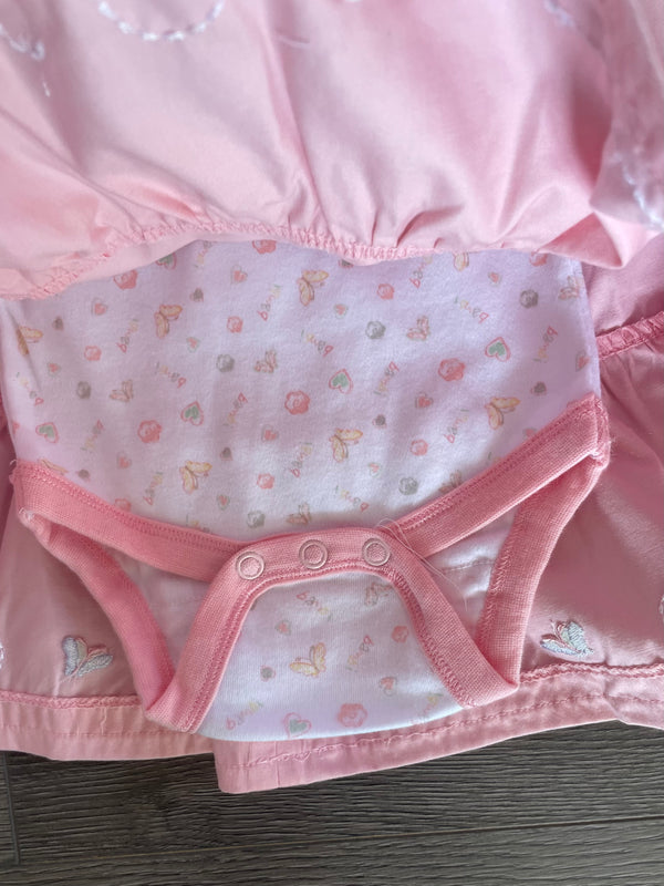 Pink Disney dress with hat and vest (0-3 mths)