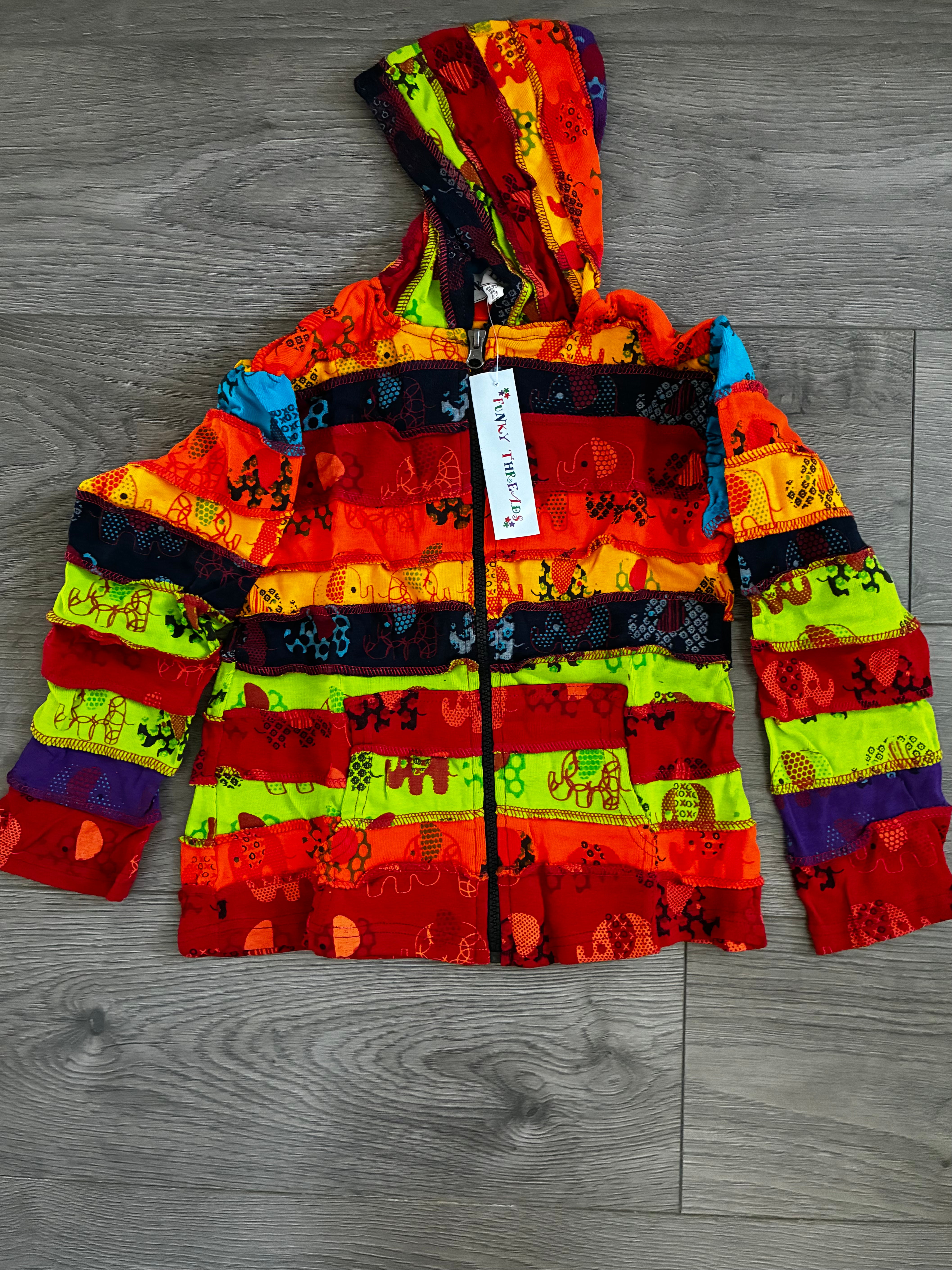 Rainbow Elephant Hoody (10-11yr)