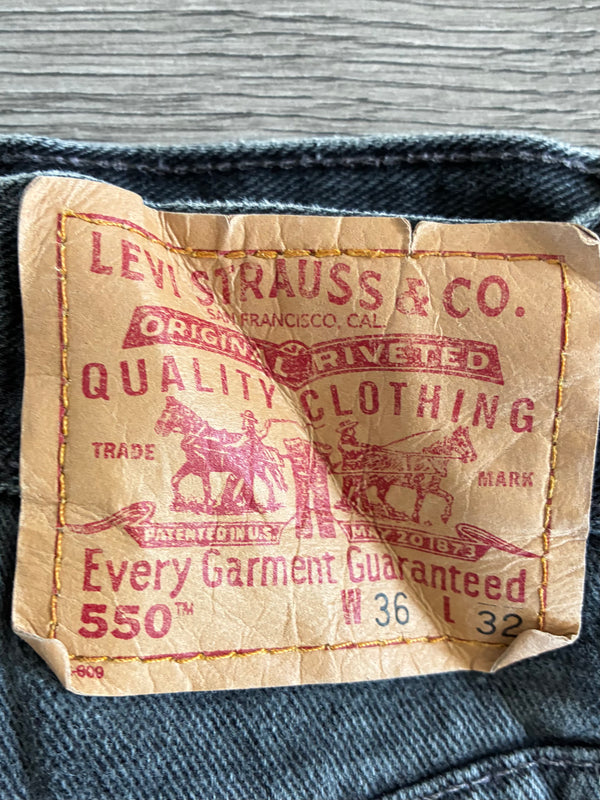 Vintage Levi's 550, Black, W36, L32