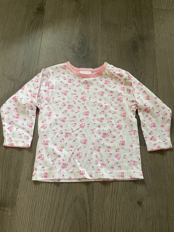 Pink flower Top (9-12mths)