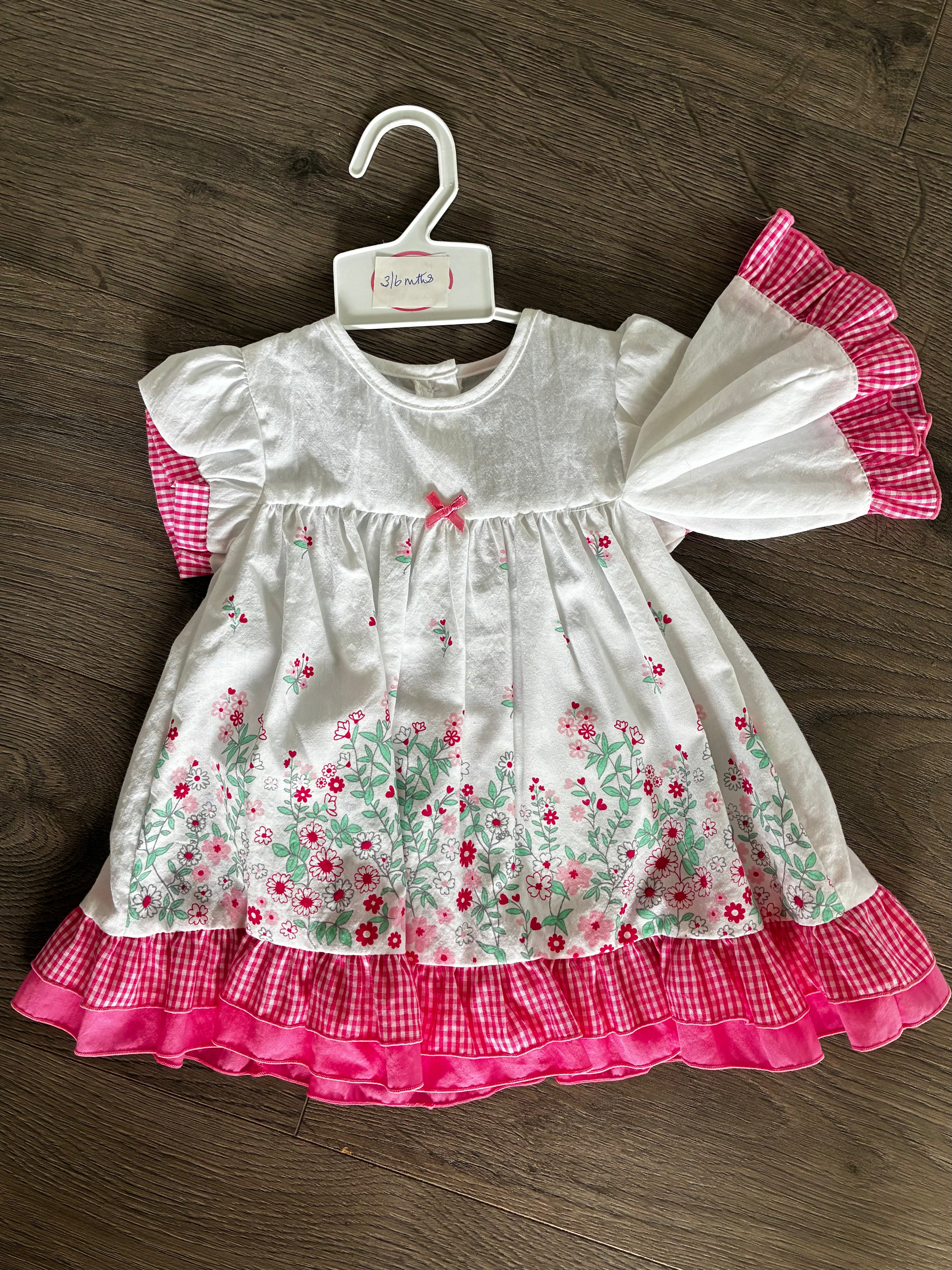 Dress with knickers and hat (3-6mths)