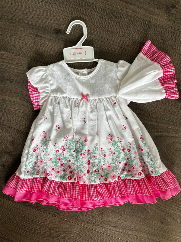 Dress with knickers and hat (3-6mths)