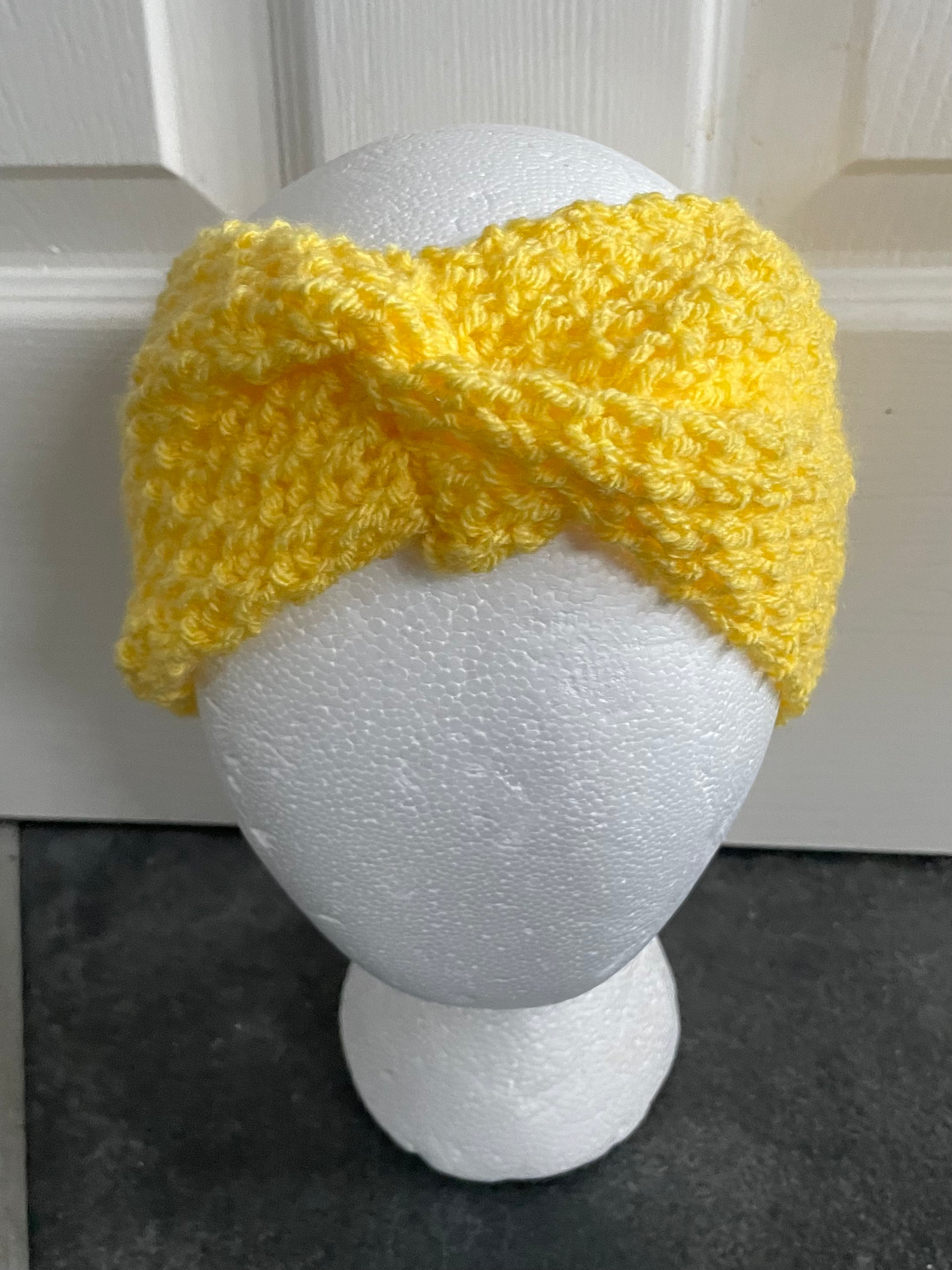 Yellow Winter Twist Headband