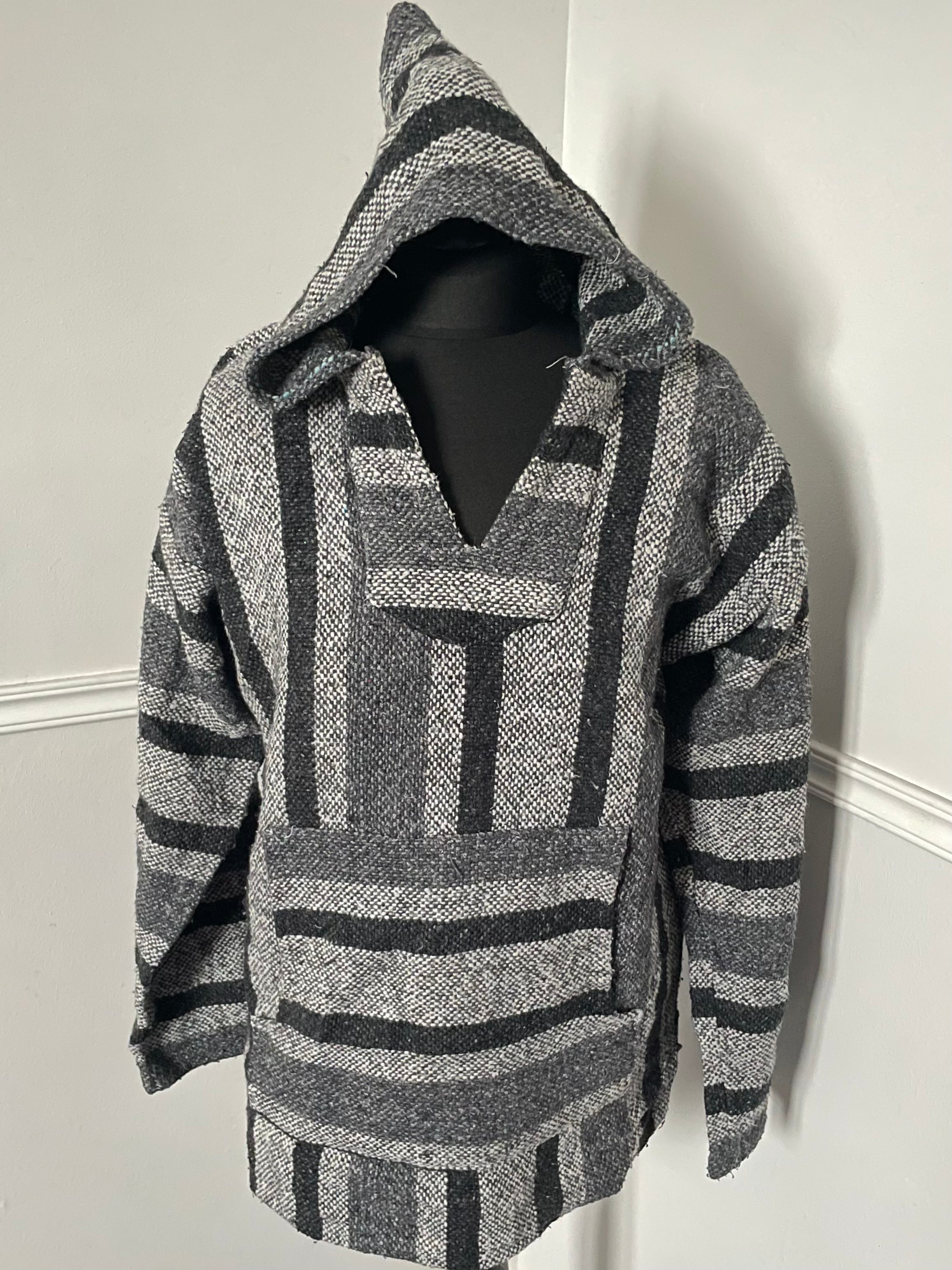 Black/Grey Baja Hoodie, M