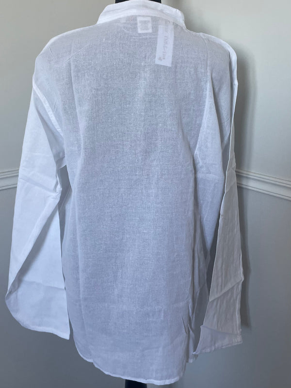 White Cotton Shirt, L