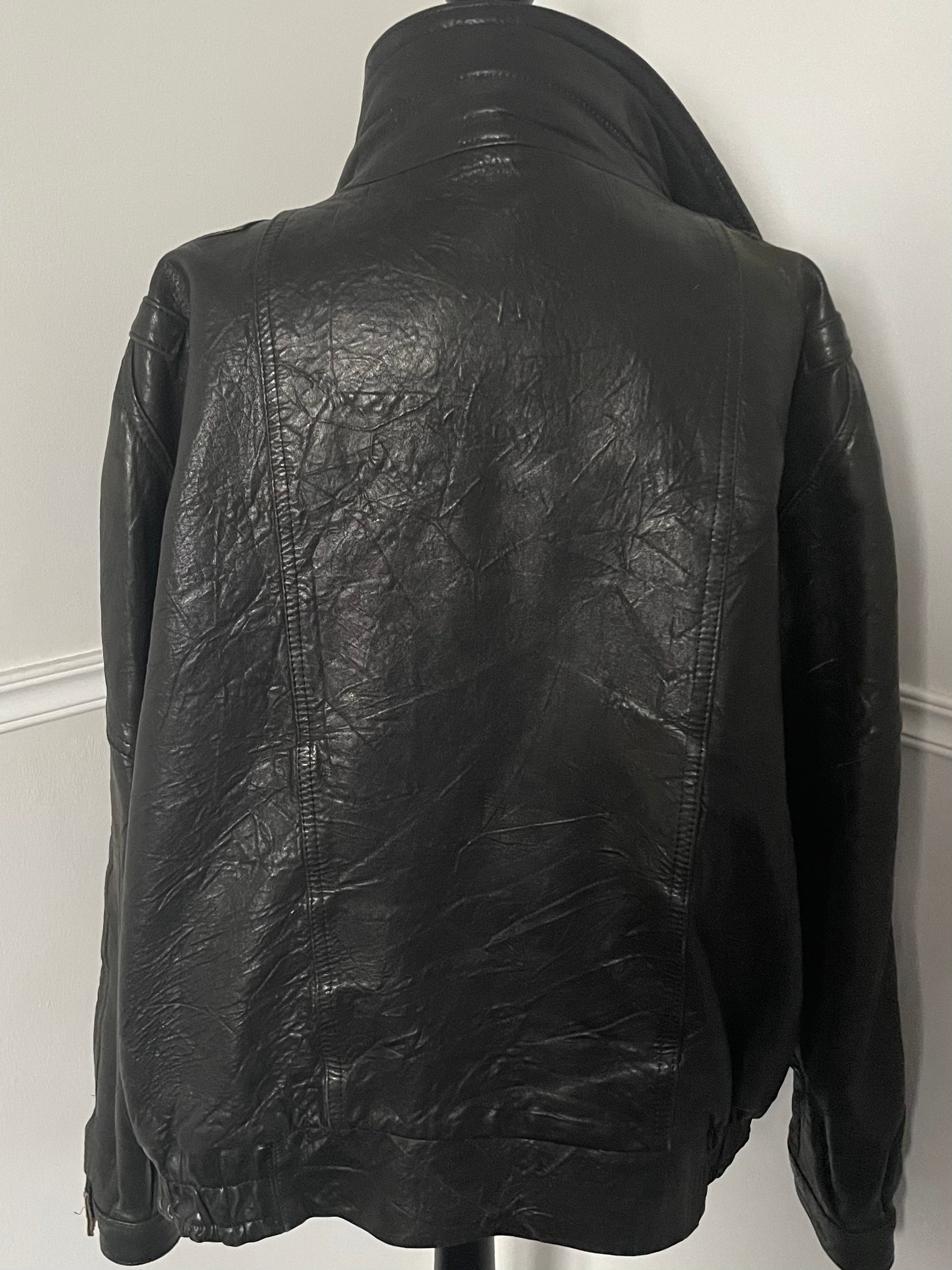 Vintage Real Leather Jacket, L