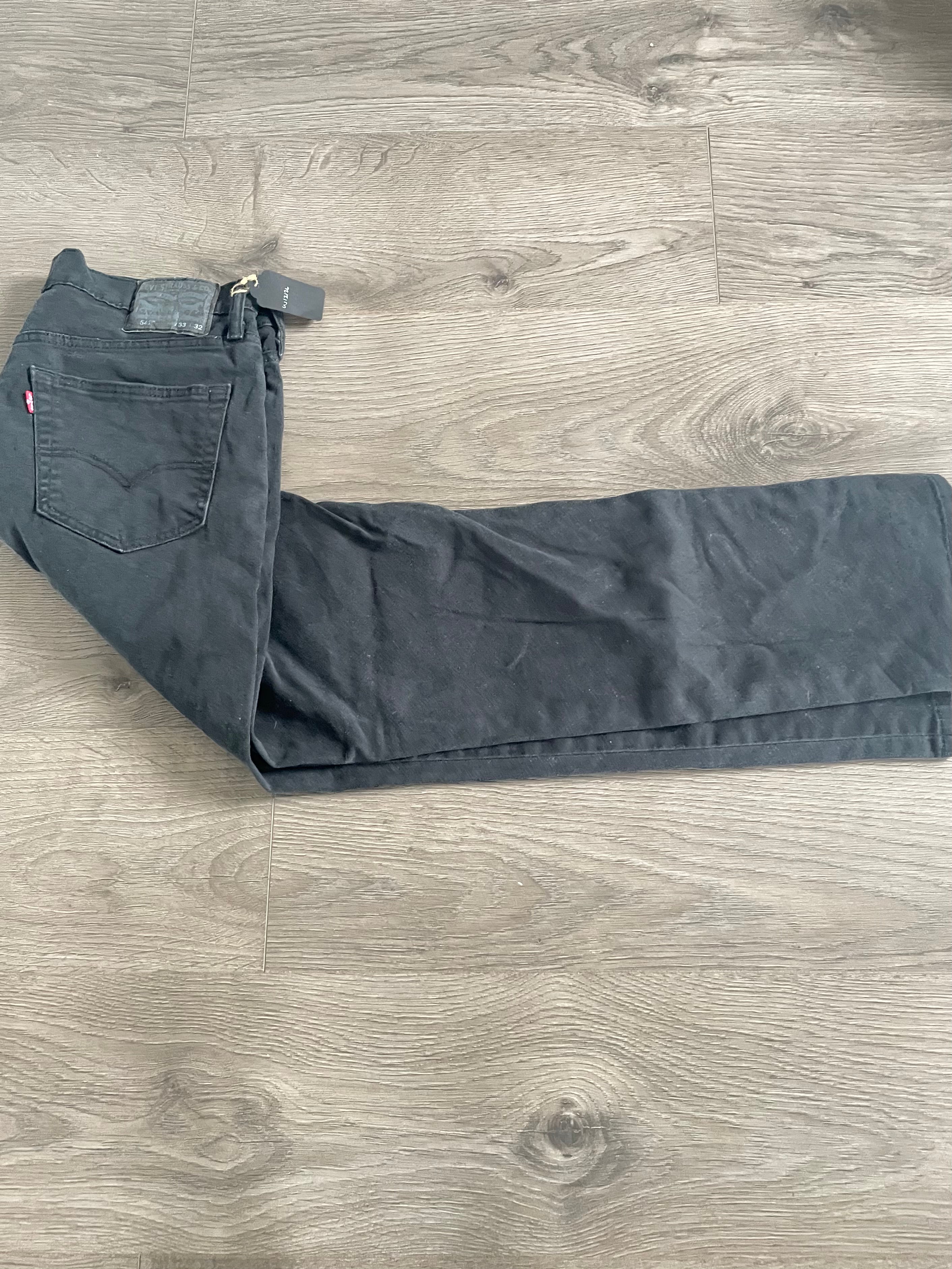 Vintage Levi's 541, Black, Label - W33, L32, Actual Size - W35, L31
