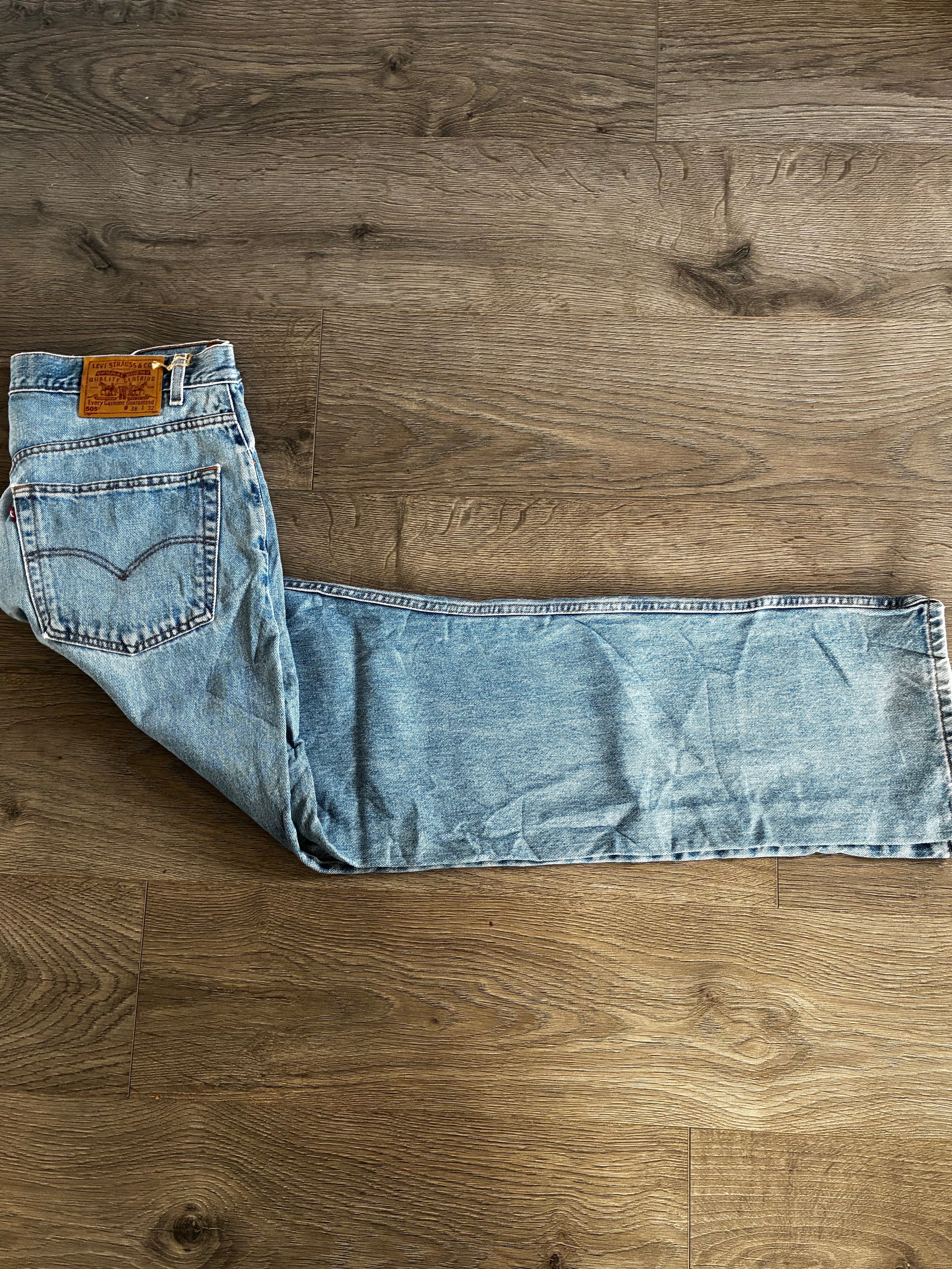 Vintage Levi's 505, Blue, Label - W38, L32, Actual Size - W38, L33