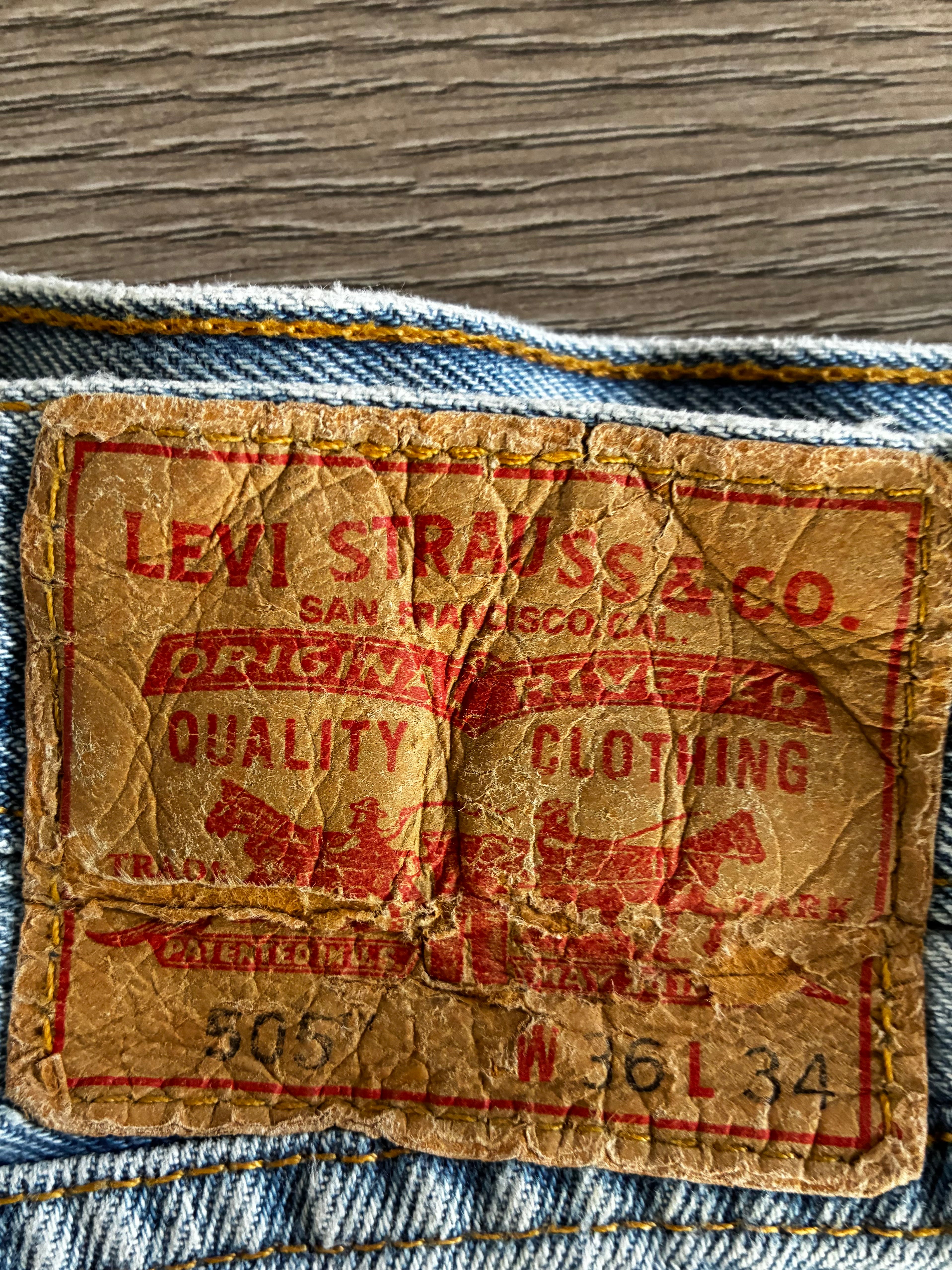Vintage Levi's 505, Blue, W36, L34