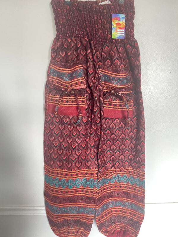 Snuggly Red Diamond Cashmelon Trousers, 26-48” Waist