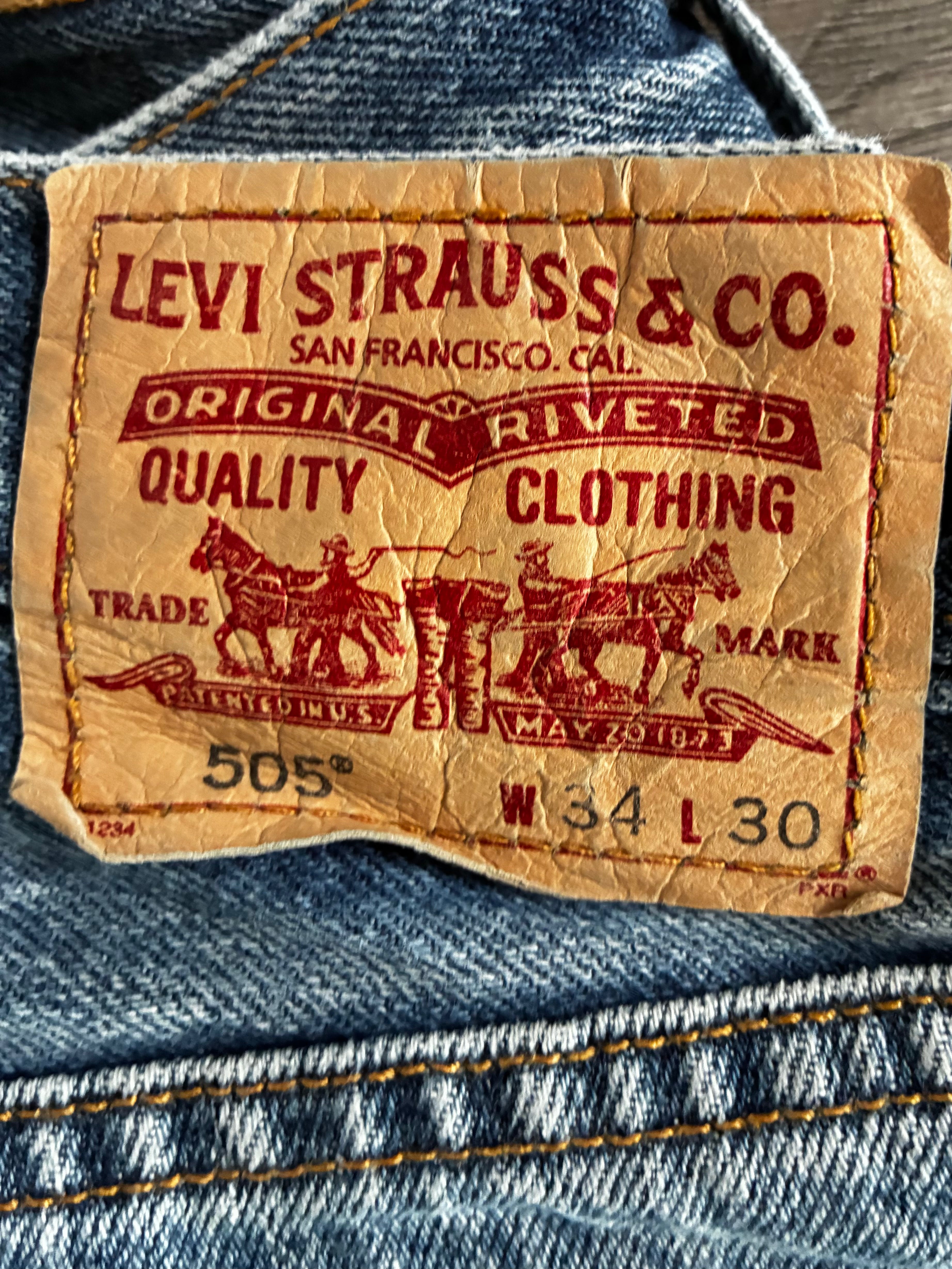 Vintage Levi's 505, Blue, W33, L30