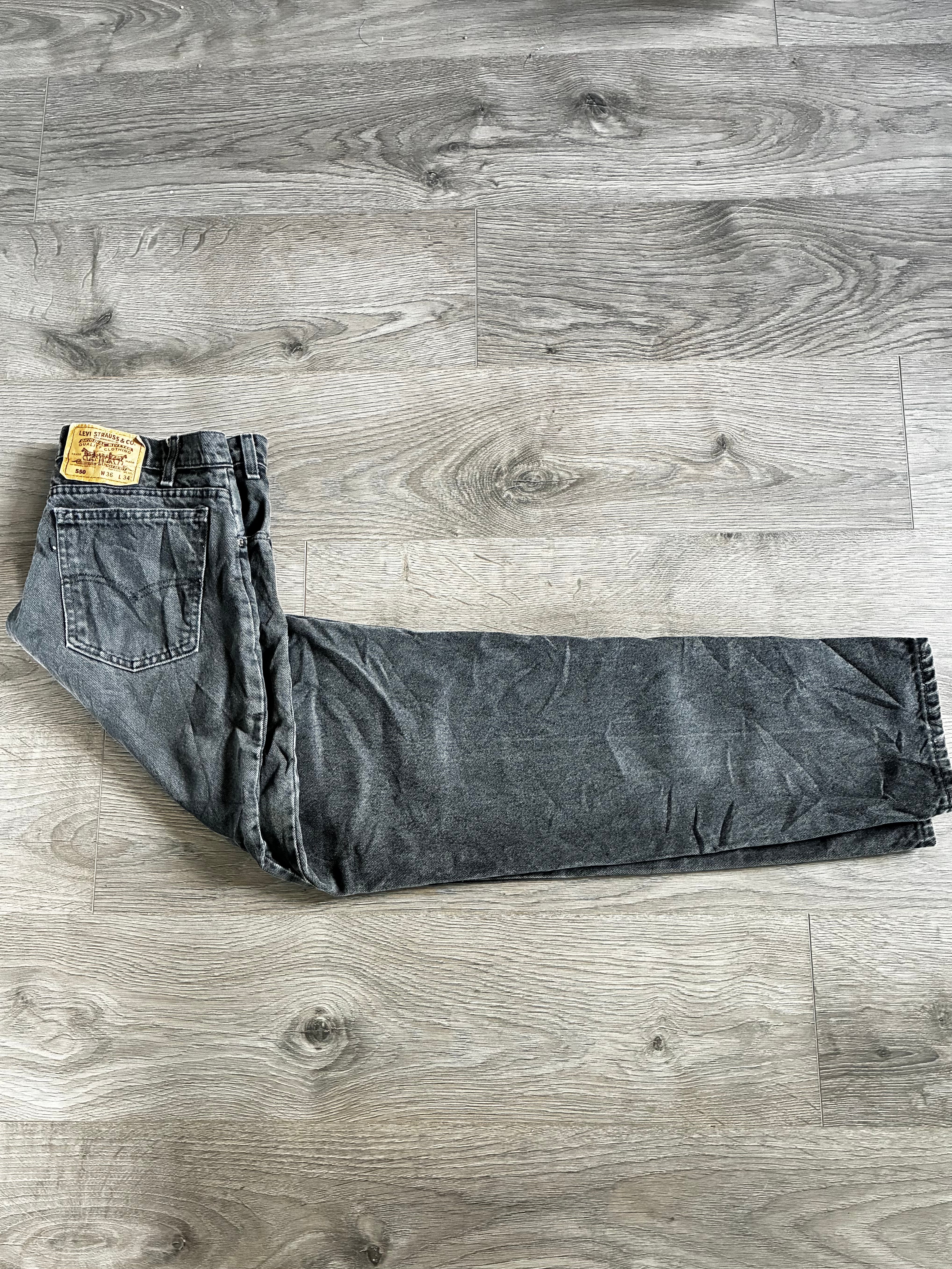 Vintage Levi's 550, Black, W36, L34