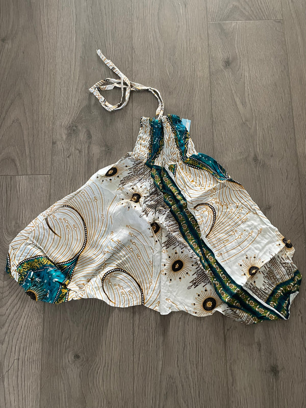 Green/Gold Alibaba Trousers (age 5-7 ish)