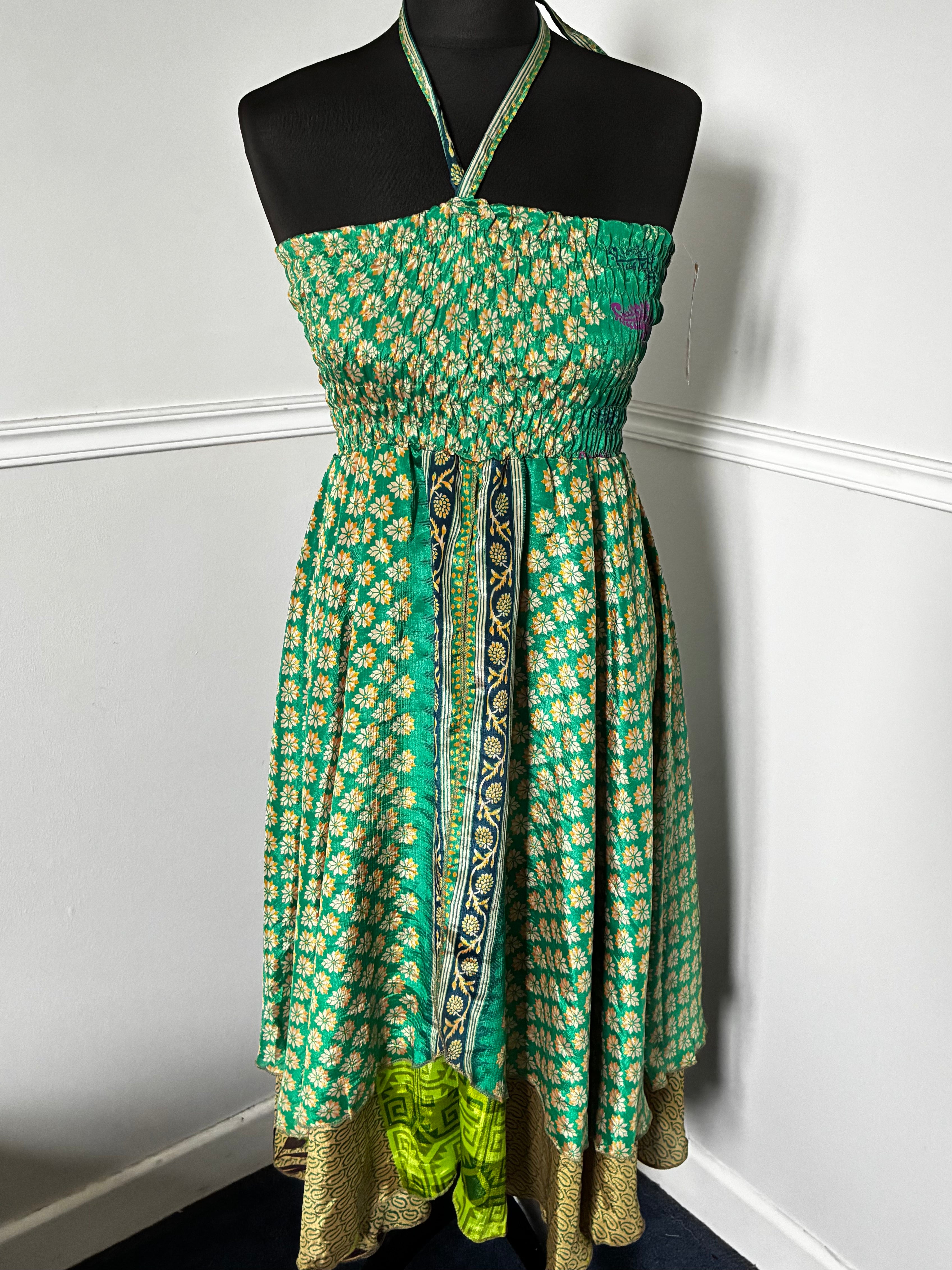 Recycled Saree Skirt/Dress
