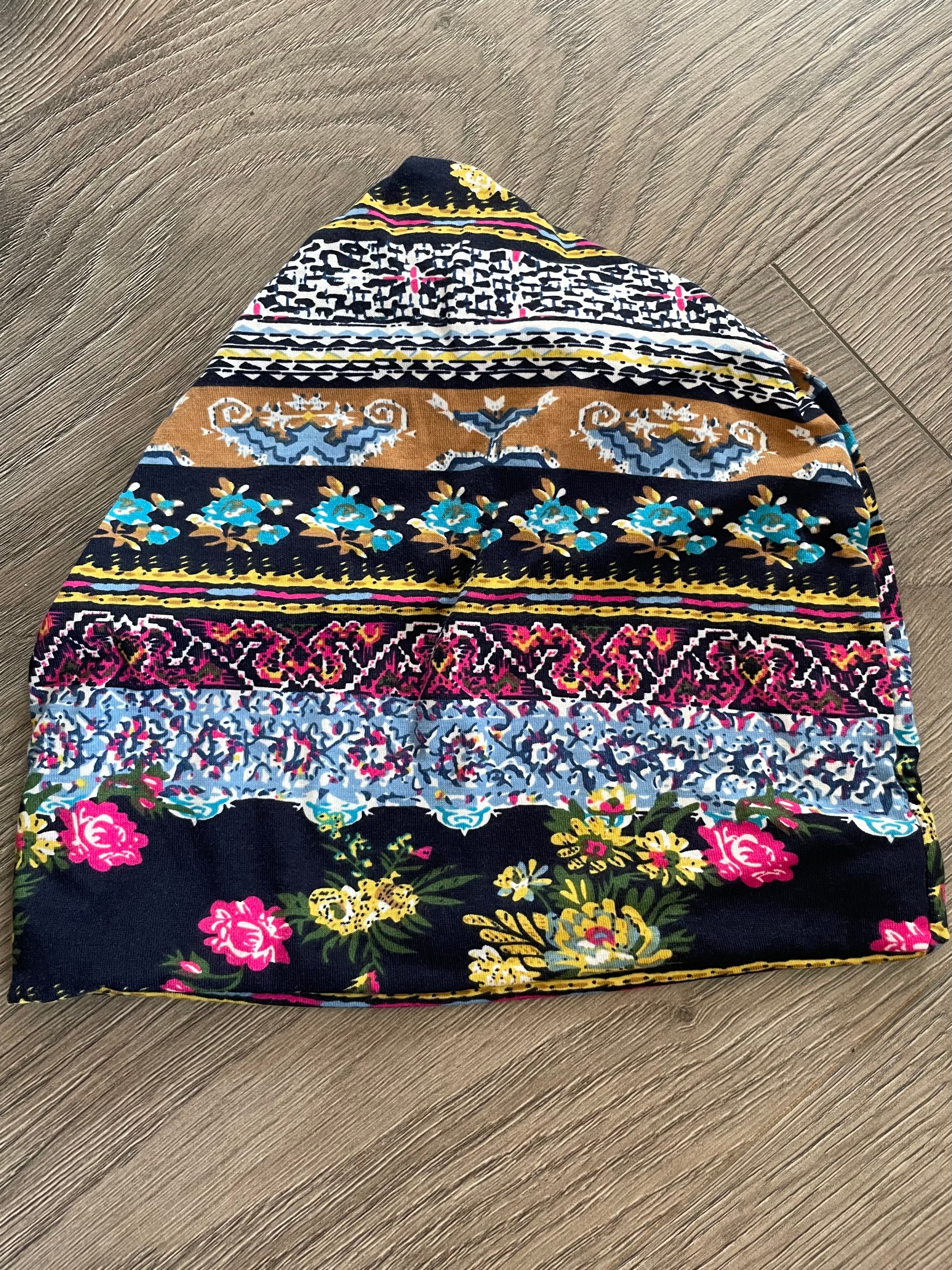 Flower Print Soft Beanie