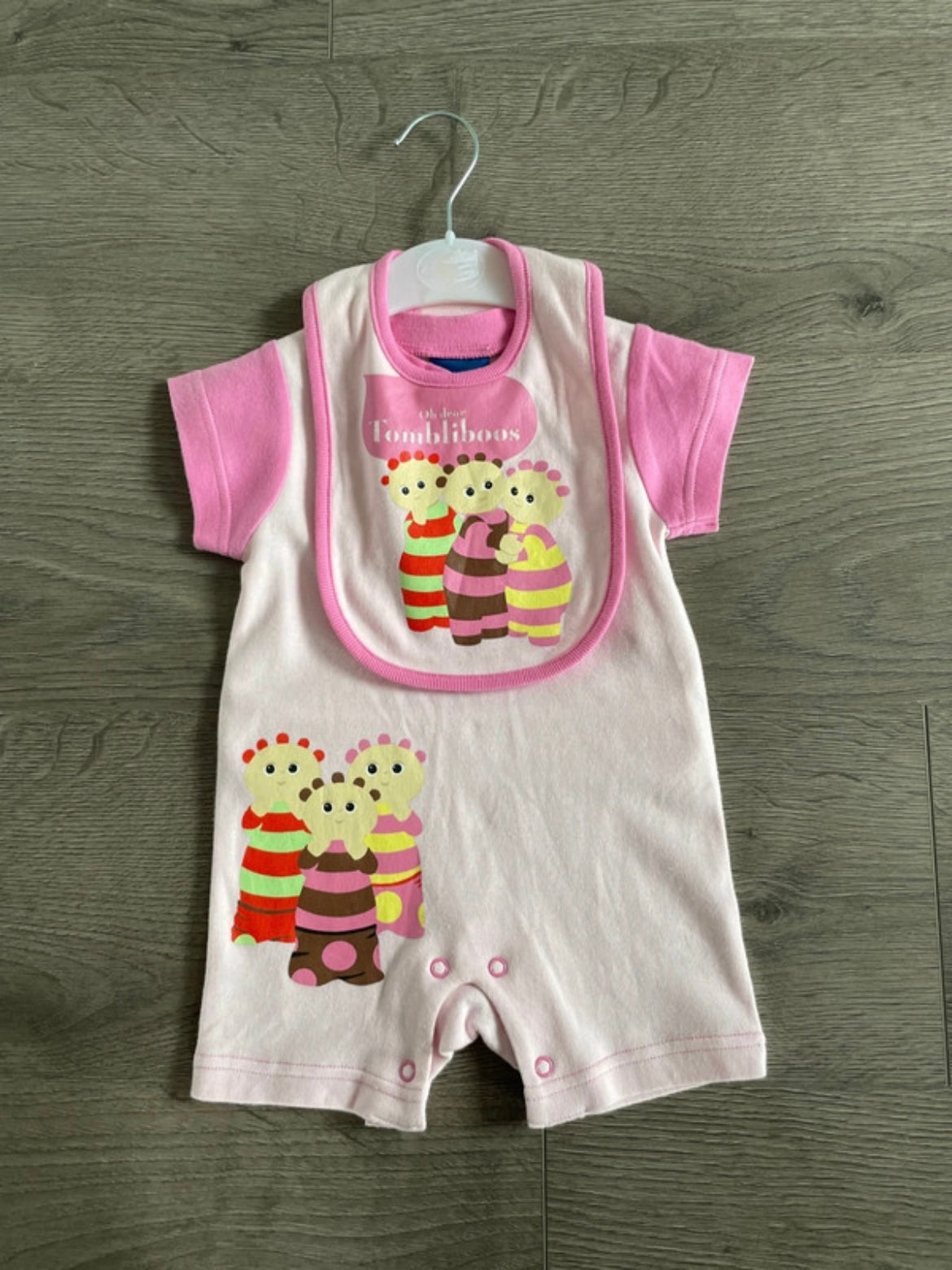 Tombliboo Romper and Bib (0-3 mths)