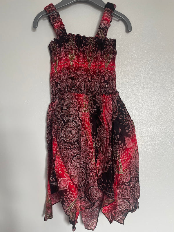 Red/Black Paisley Pixie Dress (age 2-3ish)