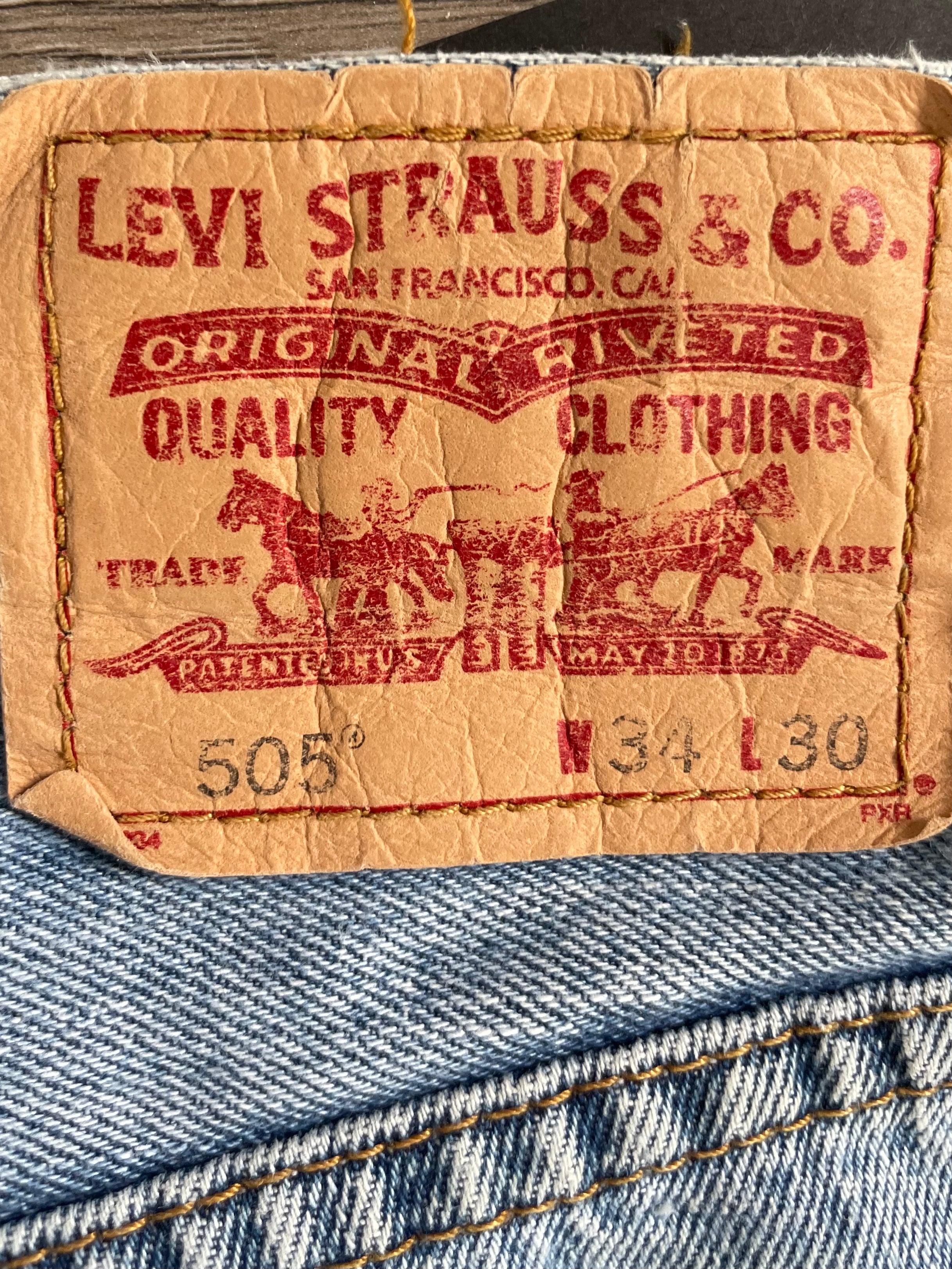 Vintage Levi's 505, Light Blue, W34, L30