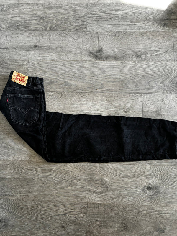 Vintage Levi's 550, Black, Label - W32, L36 Actual Size - W31, L37
