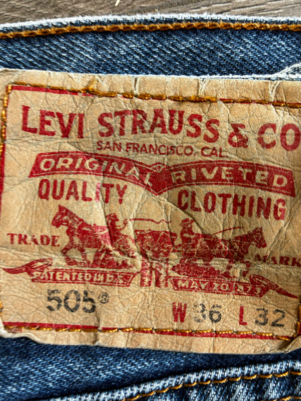 Vintage Levi's 505, Dark Blue, W36, L32