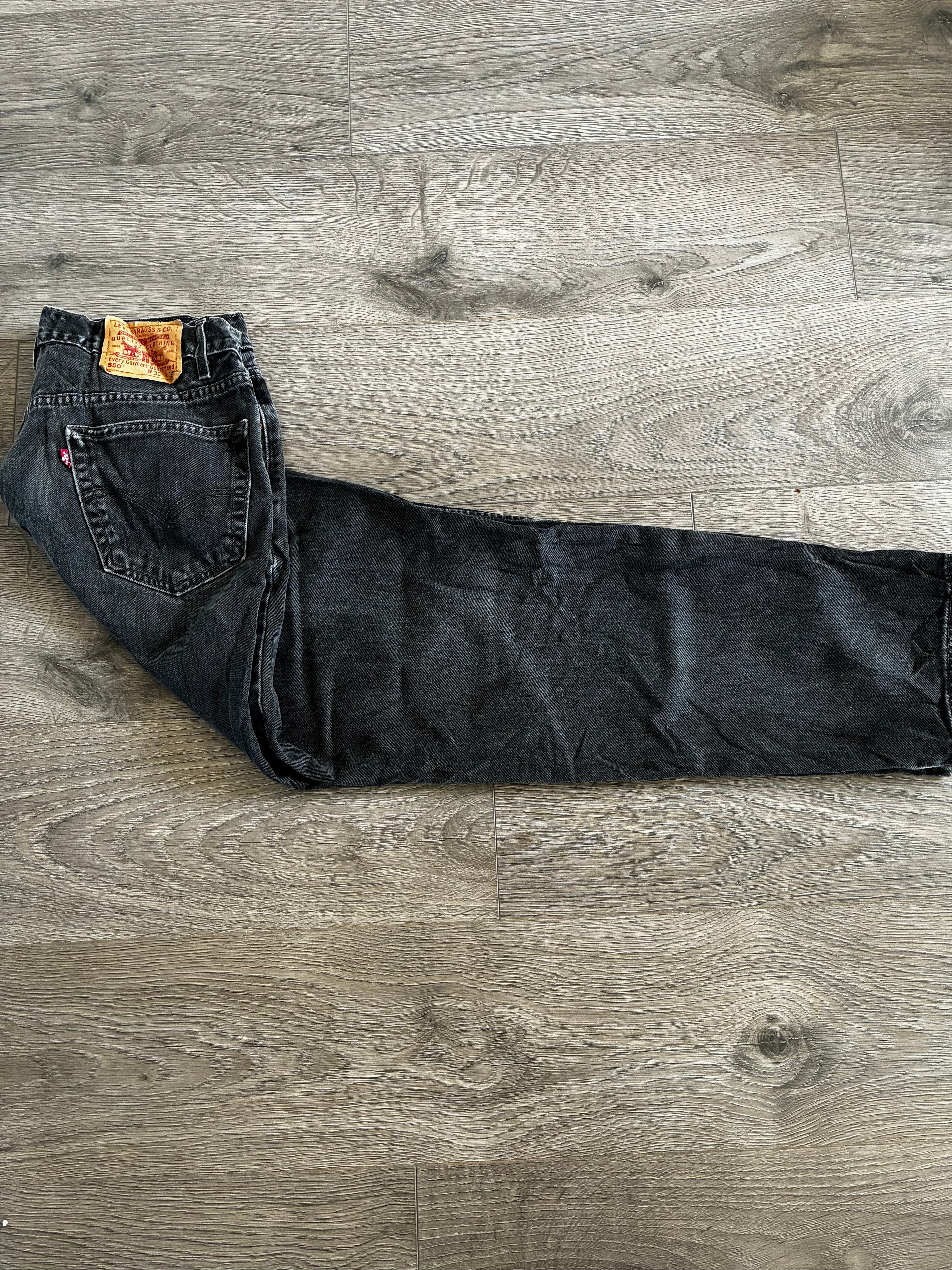 Vintage Levi's 550, Black, W36, L32